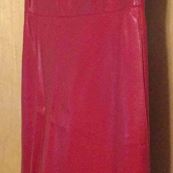 Valentino leather red dress - Picture 3 of 15